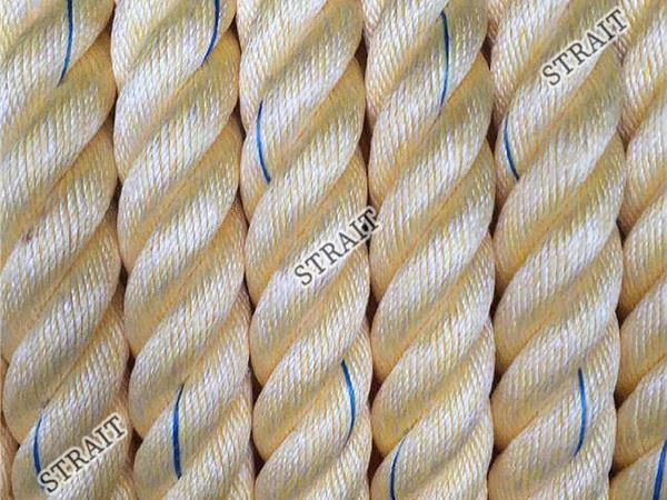 High performance polyester mixed rope - four strands